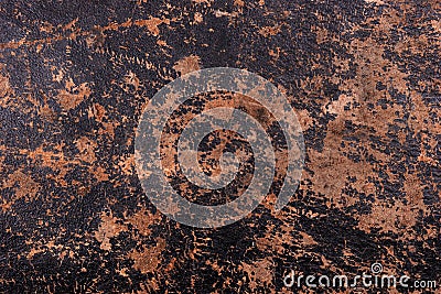 Vintage leather texture. Worn old dark leather Stock Photo