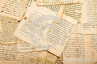 Vintage letters Stock Photo