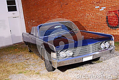 Vintage Lincoln Continental convertable with suicide doors Stock Photo