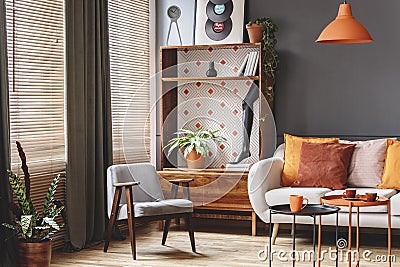 Vintage living room interior Stock Photo