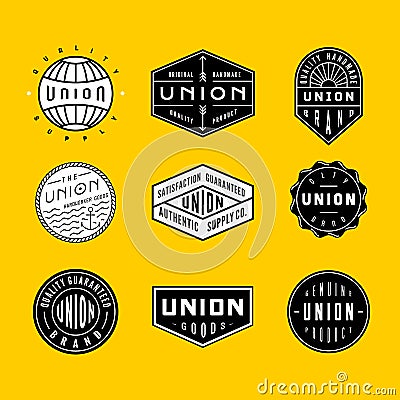 Vintage logos & badges 2 Vector Illustration