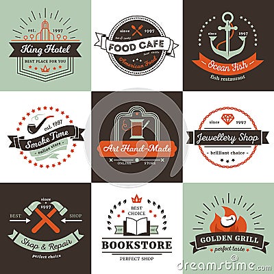 Vintage Logos Design Concept Vector Illustration