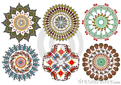 Vintage mandala design elements Stock Photo