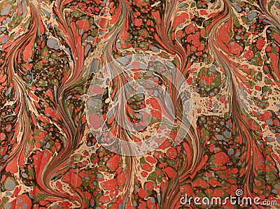 Vintage marbled paper Stock Photo