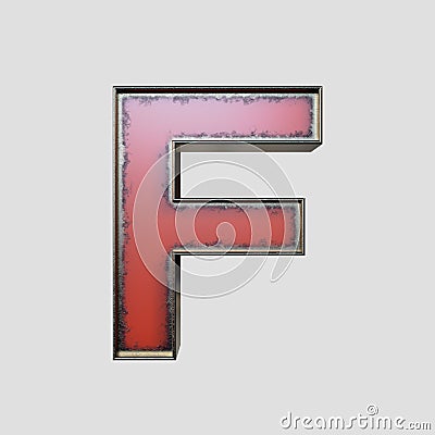 Vintage Marquee Worn Letter Stock Photo