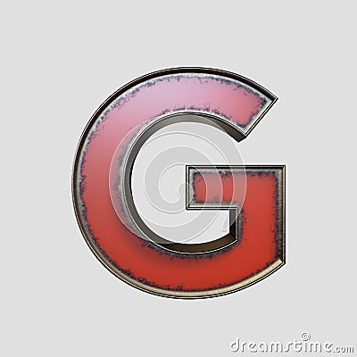 Vintage Marquee Worn Letter Stock Photo