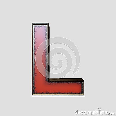 Vintage Marquee Worn Letter Stock Photo