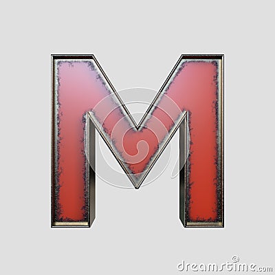 Vintage Marquee Worn Letter Stock Photo