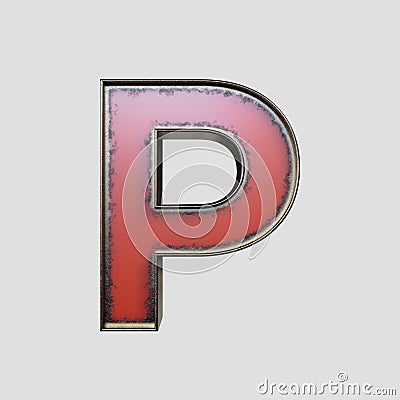 Vintage Marquee Worn Letter Stock Photo