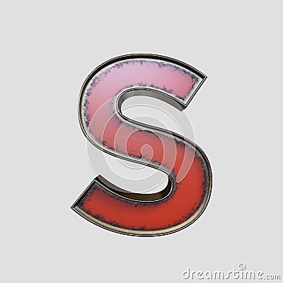 Vintage Marquee Worn Letter Stock Photo