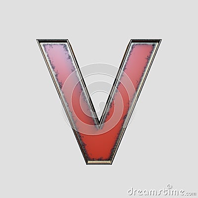 Vintage Marquee Worn Letter Stock Photo