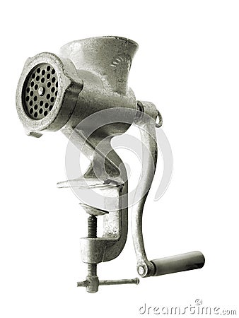 Vintage meat grinder Stock Photo