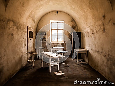 Vintage medical office Stock Photo