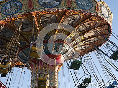 Vintage Merry go round Santa Cruz California Stock Photo