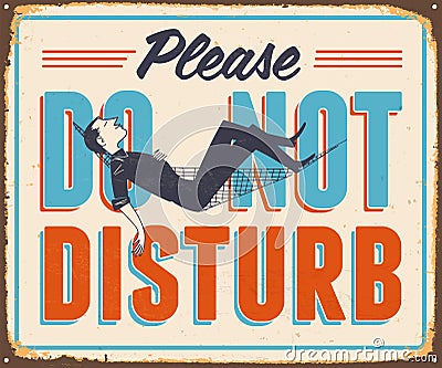 Vintage metal sign Stock Photo