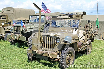 Vintage military trucks Editorial Stock Photo