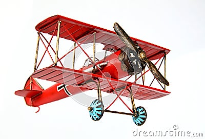 Vintage model airplane Stock Photo