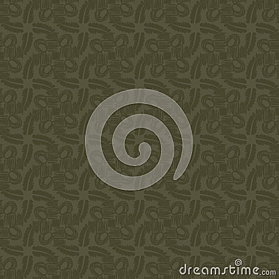 Vintage moss green geometric seamless pattern. Two tone jungle camouflage for military wallpaper and khaki all over Stock Photo