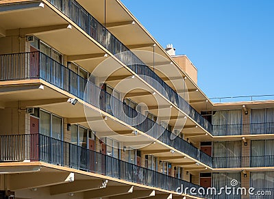 Vintage motel Stock Photo