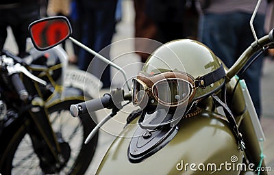 Vintage moto Stock Photo