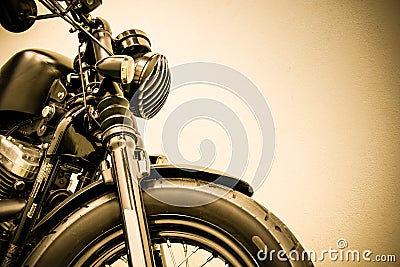 Vintage Motorcycle detail Stock Photo