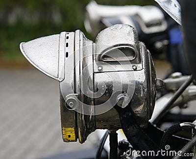 Vintage Motorcycle Headlight Stock Image - Image: 8371925