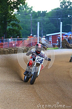 Vintage motorcycle race Editorial Stock Photo