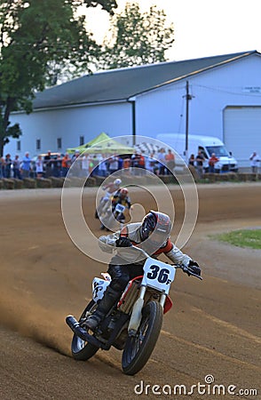 Vintage motorcycle race Editorial Stock Photo