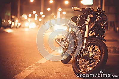 Vintage motorcycle Stock Photo