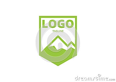 Vintage Mountain Outdoor Adventure Logo Badge Illustration Vector Illustration