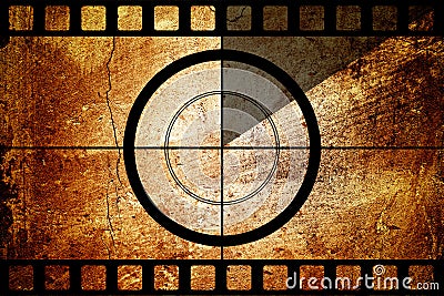 Vintage movie film strip with countdown border Stock Photo