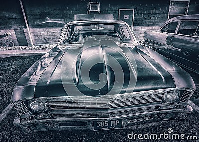 Vintage muscle car Editorial Stock Photo