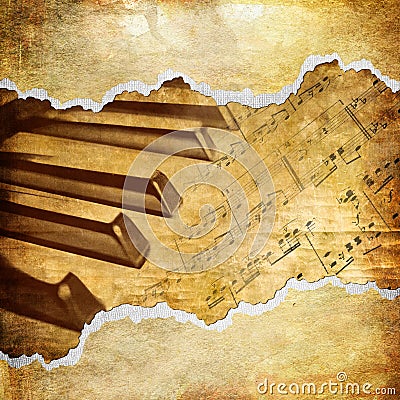 Vintage musical art Stock Photo