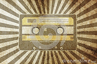 Vintage musical background Stock Photo