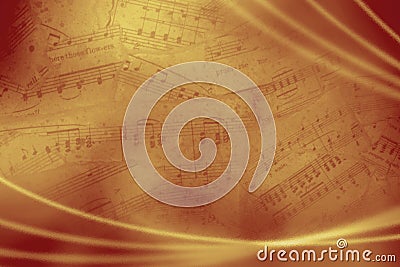 Vintage musical background Stock Photo