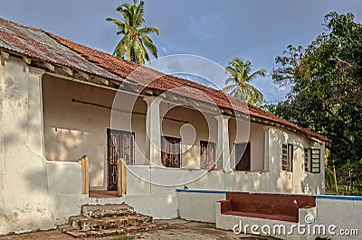 Vintage Old House near Church Verem , Goa Editorial Stock Photo