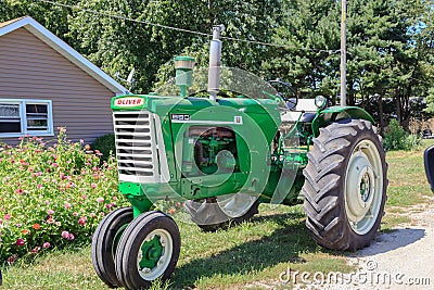 Vintage Oliver 880 Tractor Editorial Stock Photo