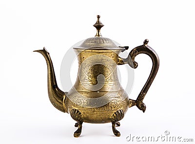 Vintage oriental teapot Stock Photo