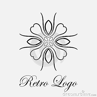 Vintage ornamental logo Vector Illustration