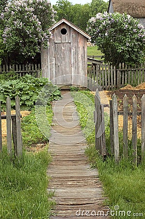 Vintage Outhouse On The Farm Stock Images - Image: 9740304