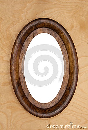 Vintage oval photo-frame Stock Photo