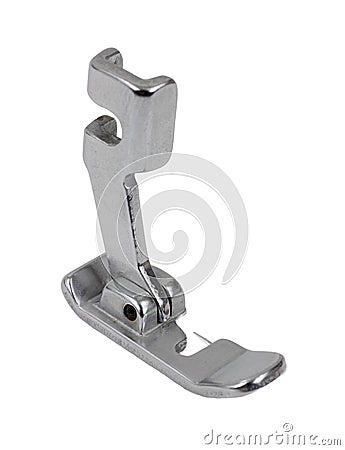 Vintage Over Edge Presser Foot at an Angle Stock Photo