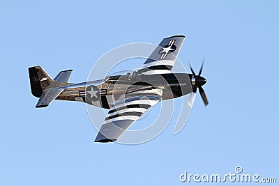 Vintage P-51 Mustang Fighter Editorial Stock Photo