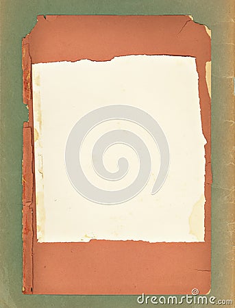 Vintage Papers Layered Stock Photo