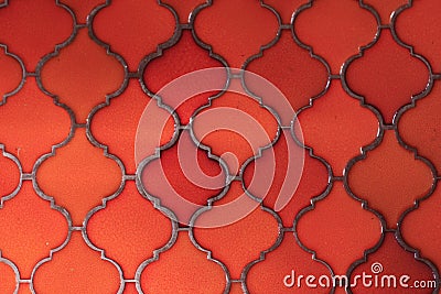 vintage patterned floor tiles Stock Photo