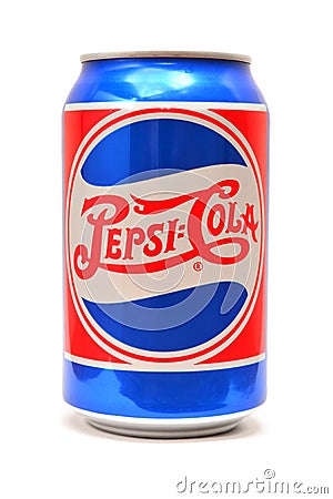 Vintage pepsi cola can Editorial Stock Photo