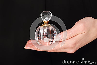 Vintage perfume bottle Stock Photo