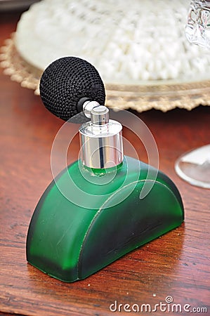 Vintage perfume bottle Stock Photo