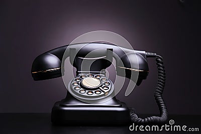 Vintage phone Stock Photo