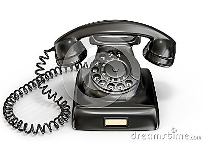 Vintage phone Stock Photo